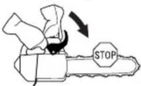 HUSQVARNA T136 - STARTING AND STOPPING - 5