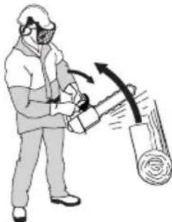HUSQVARNA T136 - Freno deadena con proteccion contra reculadas - 11