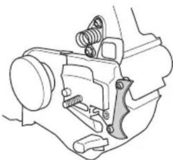 HUSQVARNA T136 - Montaje del apoyo de corteza - 1