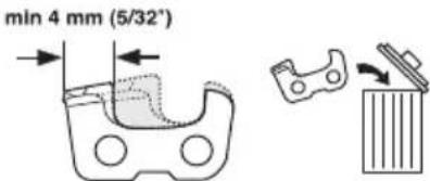 HUSQVARNA T136 - Sharpening cutting teeth - 5