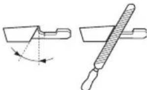 HUSQVARNA T136 - Generalidades sobre el aflido de los dientes cortantes - 3