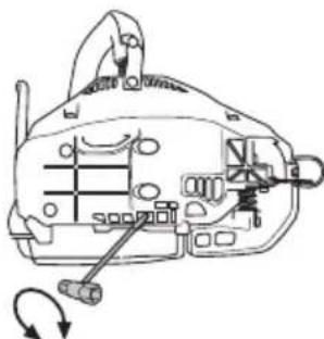 HUSQVARNA T136 - Réglage de la pompe à huile. - 2