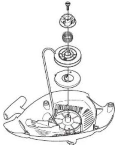 HUSQVARNA T136 - Changing a broken recoil spring - 2