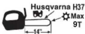 HUSQVARNA T136 - Symbols on the machine: - 9