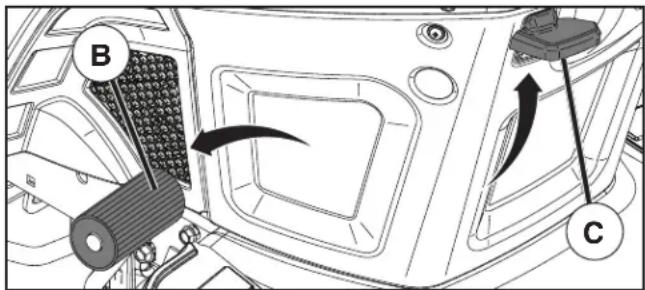 HUSQVARNA YTH22V46 - TO SET PARKING BRAKE (See Fig. 4) - 1