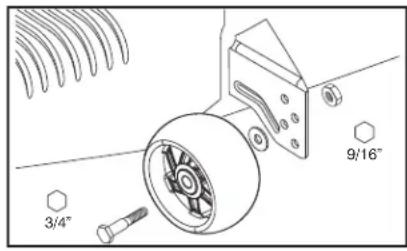 HUSQVARNA YTH22V46 - TO ADJUST GAUGE WHEELS (See Fig. 9) - 1