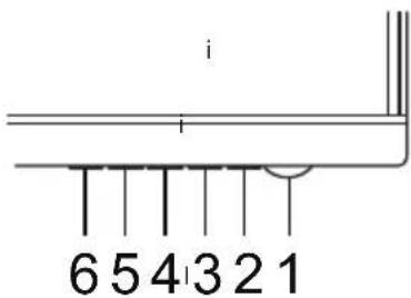 i 6 5 4 3 2 1