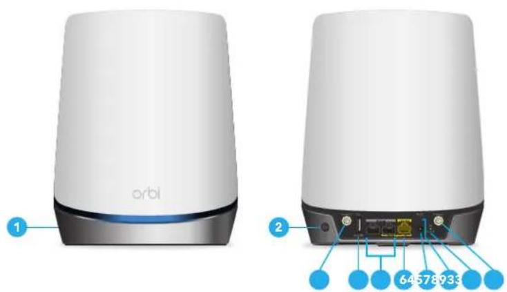 NETGEAR Orbi NBK752 - Présentation du matériel du modem/routeu Orbi 5G modèle NBR750 - 1