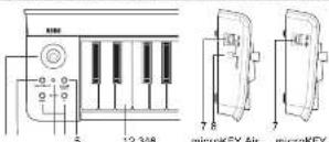 KORG MicroKEY 2 Air 25 - Bedienelemente des microKEY Air/microKEY - 1