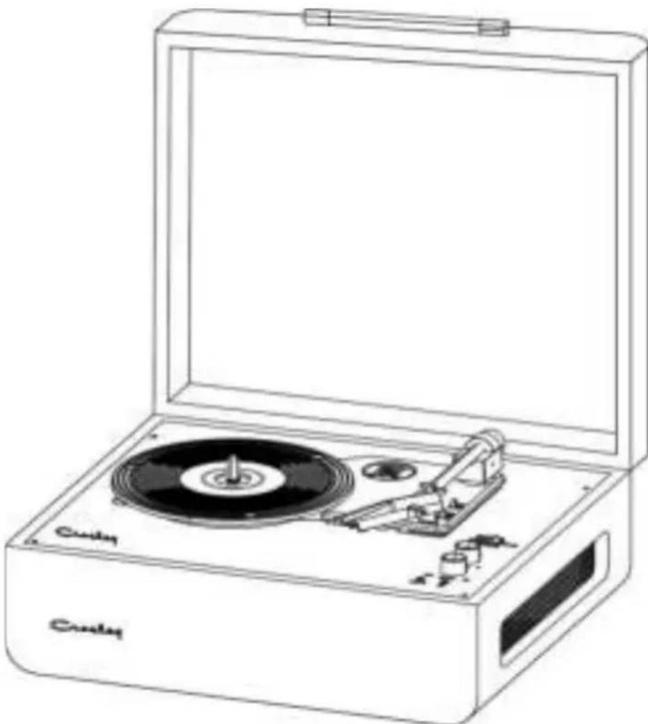 Crosley Mercury CR6255A - CR6255A Mercury-Plattenspieler Gebrauchsanleitung - 1