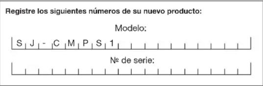Sun Joe SJCMPS1 - Modelo y número de série - 1