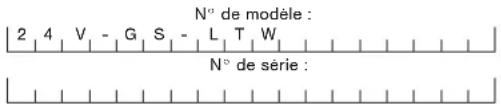 Sun Joe 24VGSLTW - Numéros de modèle et de série - 1