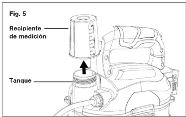 Sun Joe 24VGSLTW - Llenado del tanque - 1