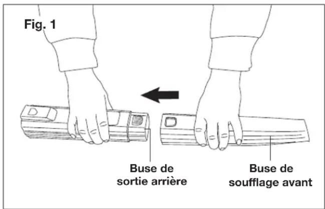 Sun Joe SBJ597ESJB - Attache de la buse de soufflage - 1
