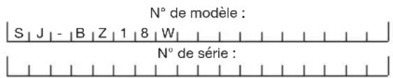 Sun Joe SJBZ18W - Numéros de modèle et de série - 1