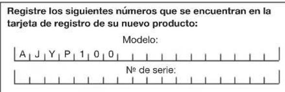 Aqua Joe AJYP100 - Modelo y número de série - 1
