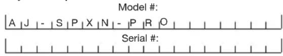 Aqua Joe AJSPXNPRO - Model + Serial Numbers - 1