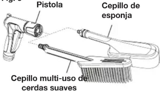 Aqua Joe AJSPXNPRO - Uso del cepillo multi-uso de cerdas suaves y el cepillo de esponja - 1