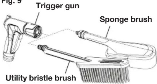 Aqua Joe AJSPXNPRO - Using the Utility Bristle Brush and the Sponge Brush - 1