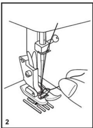 SINGER M2400 - □ Threading the Upper Thread - 2