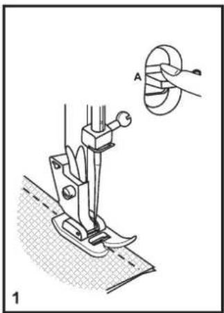 SINGER M2400 - □ Sewing Straight Stitch - 3