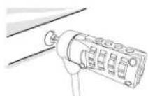 TARGUS PA410ECCL - De DEFCON Secure- Spacers gebruiken - 1