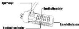 TARGUS PA410ECCL - Einstellen der Kombination - 1