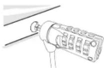TARGUS PA410ECCL - Utilização dos espaçadores de segurança DEFCON - 1