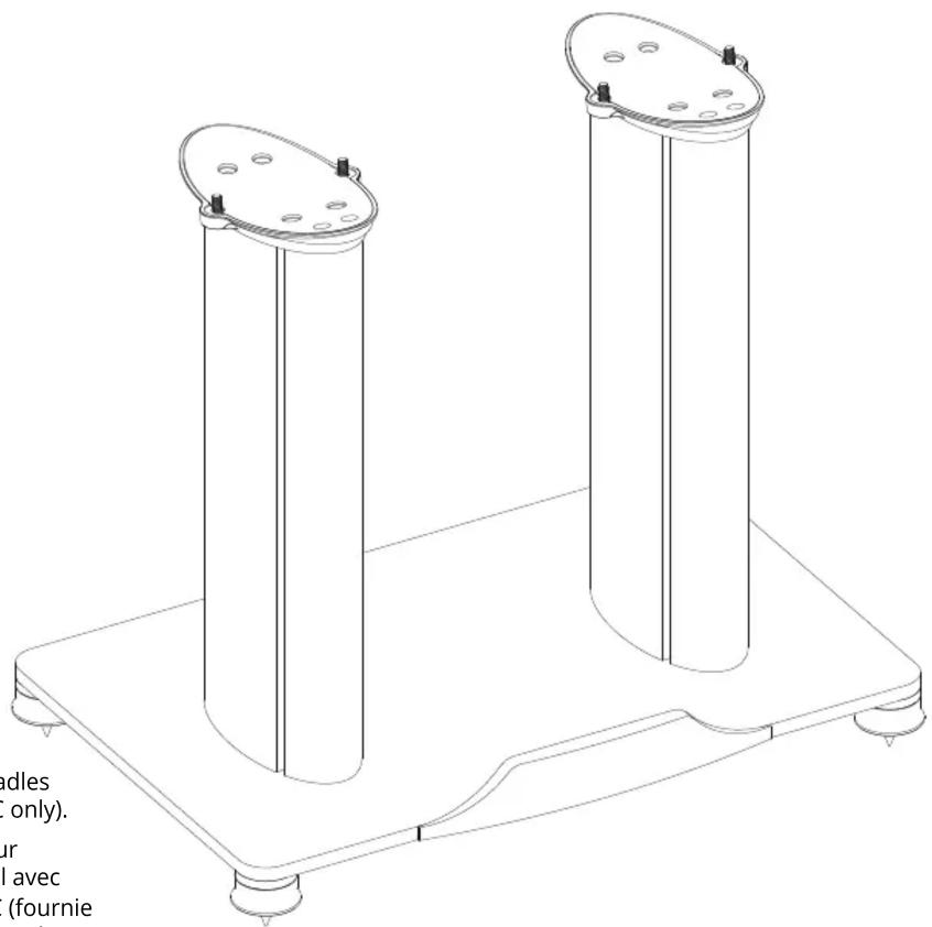 Paradigm B18C - B-18C Center Channel Speaker Stand Pied pour enceinte de canal central - 1