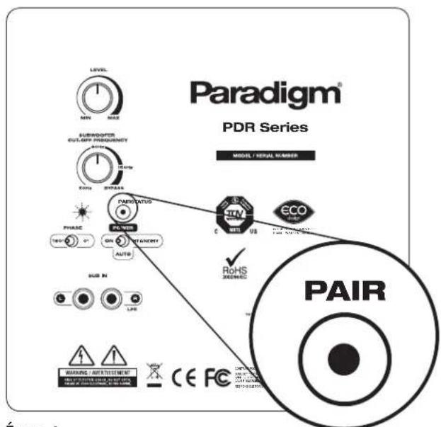 Paradigm PDR W100 - JUMELER LE CAISSON DE SOUS-GRAVES AVEC LE TRANSMETTEUR - 4