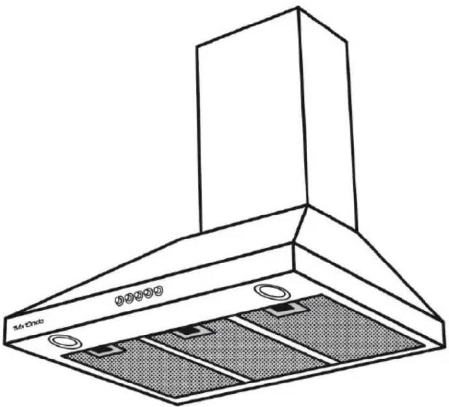 Mx Onda MXCDP2680 - CAMPANA EXTRACTORA DECORATIVA DE PARED - 1