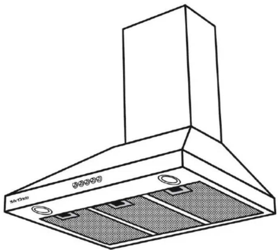 Mx Onda MXCDP2680 - DEKORATIVE DUNSTABZUGSHAUBE AN DER WAND - 1