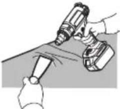MAKITA DHG181 - HET CORRECTE ACCESSOIRE AANBRENGEN (INDIEN VAN TOEPASSING) - 8