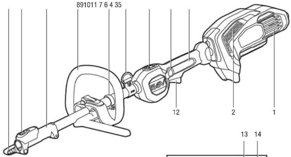 EGO MHT2000E - POWER POWER HEAD - 2