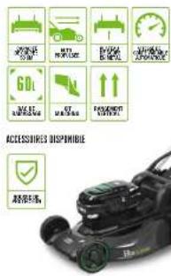 EGO PH1400E - Options de gestion de l'herbe tandue - 2