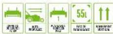 EGO PH1400E - Options de gestion de l'herbe tandue - 1