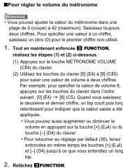 CASIO CDPS110 - Opérations prises en charge - 15