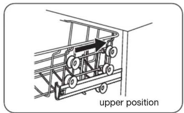 ETNA VW738MC - Adjusting the height of the upper basket type 1 (depending on the model) - 4