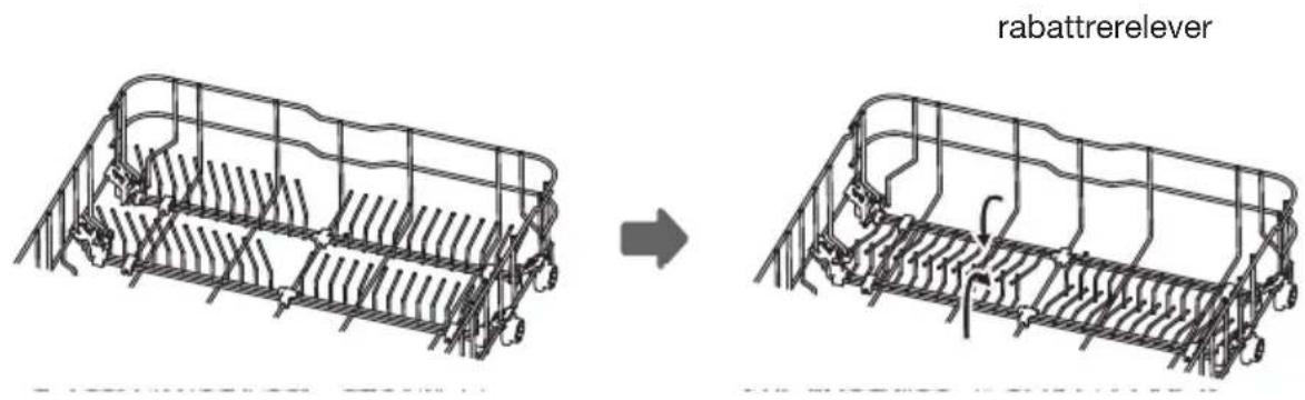 ETNA VW738MC - Rabatte les supports du panier - 1