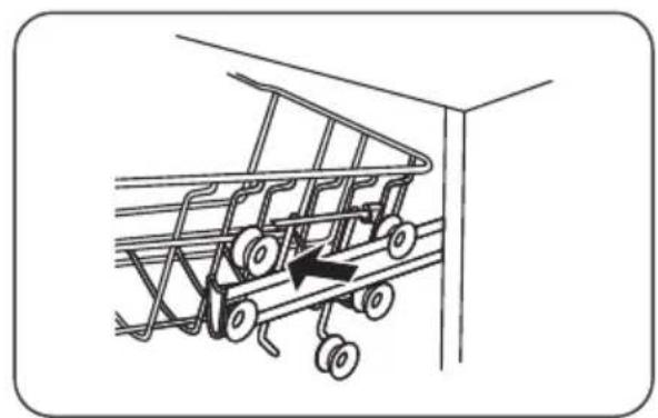 ETNA VW738MC - Réglage de la hauteur du panier supérieur type 1 (en fonction du modele) - 2