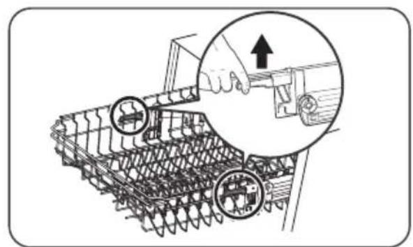 ETNA VW738MC - Adjusting the height of the upper basket type 2 (depending on the model) - 2