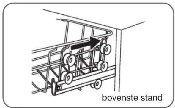 ETNA VW738MC - De hoogte van de bovenste korf (type 1) aanpassen (afhankelijk van het model) - 4