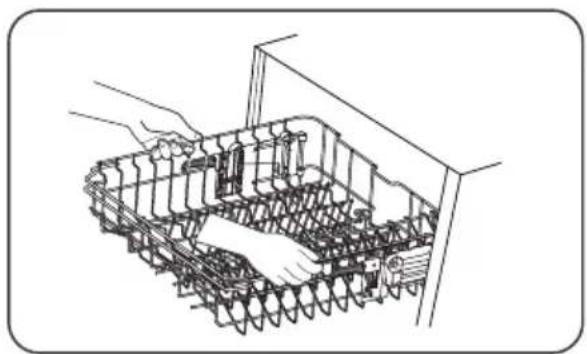 ETNA VWV242CWIT - Réglage de la hauteur du panier supérieur type 1 (en fonction du modele) - 5