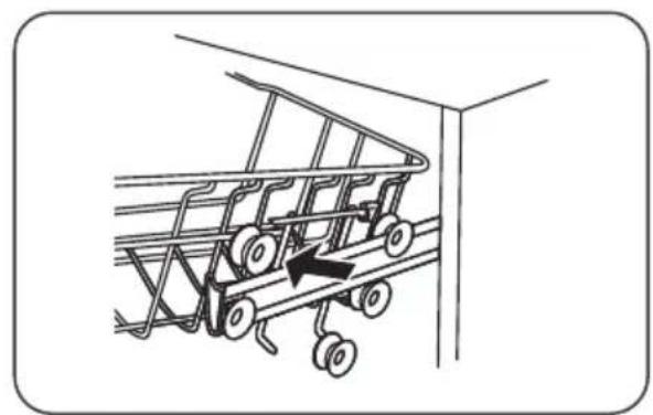 ETNA VWV242CWIT - Réglage de la hauteur du panier supérieur type 1 (en fonction du modele) - 2