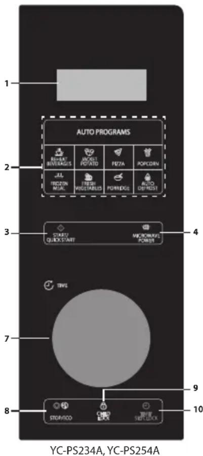 SHARP YCPG254AU - MICROWAVE+GRILL - 2