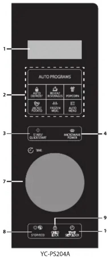 SHARP YCPG254AU - MICROWAVE+GRILL - 1