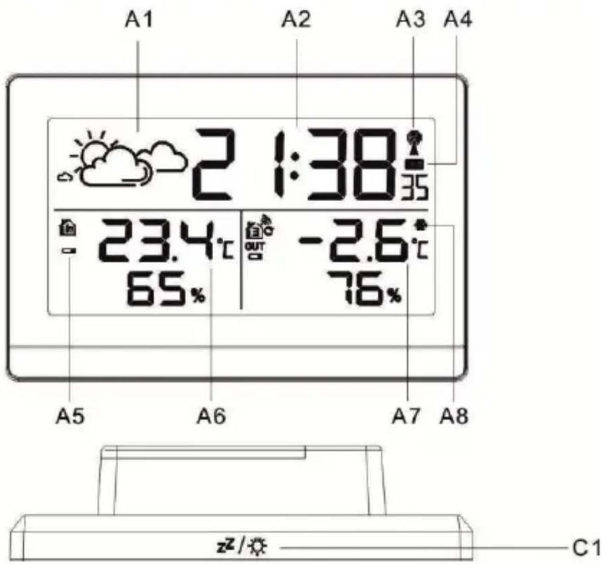 TECHNOLINE WS 9255 - Stacia pogody - 1