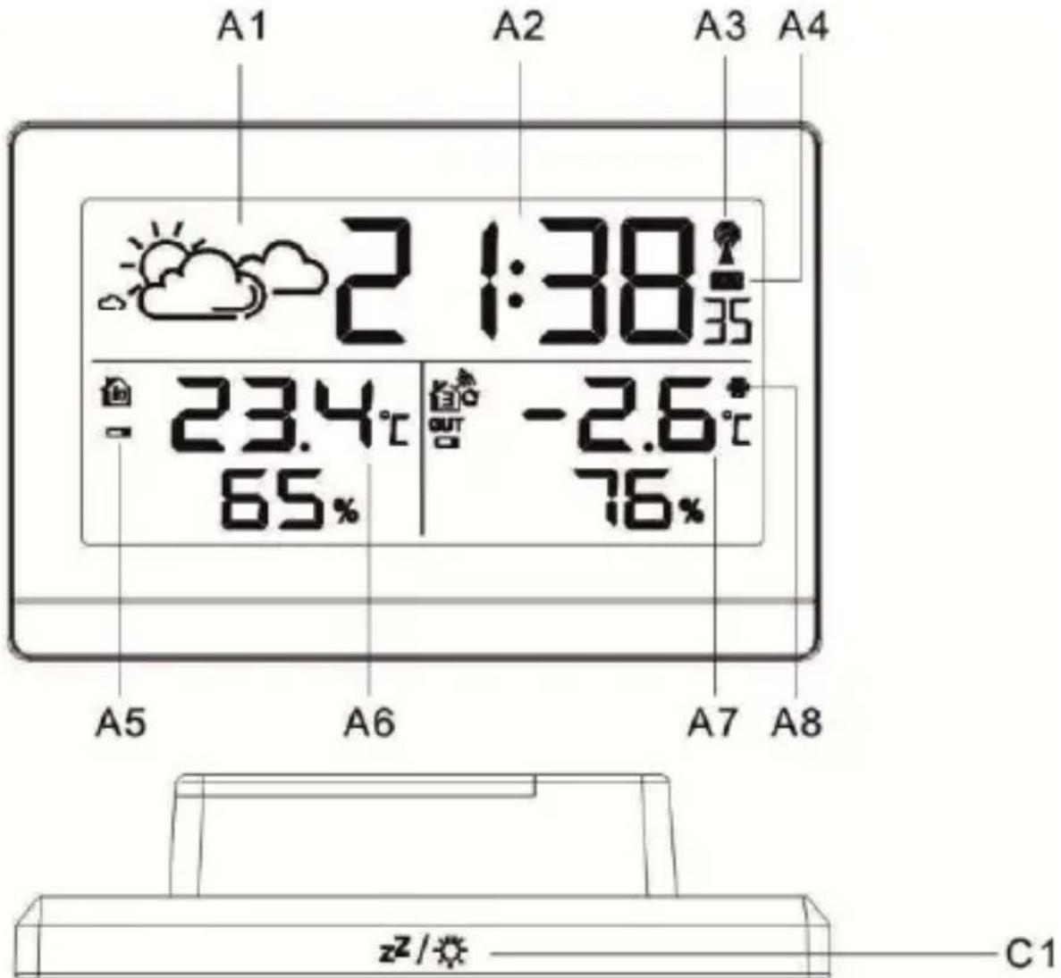 TECHNOLINE WS 9255 - Station Météo - 1