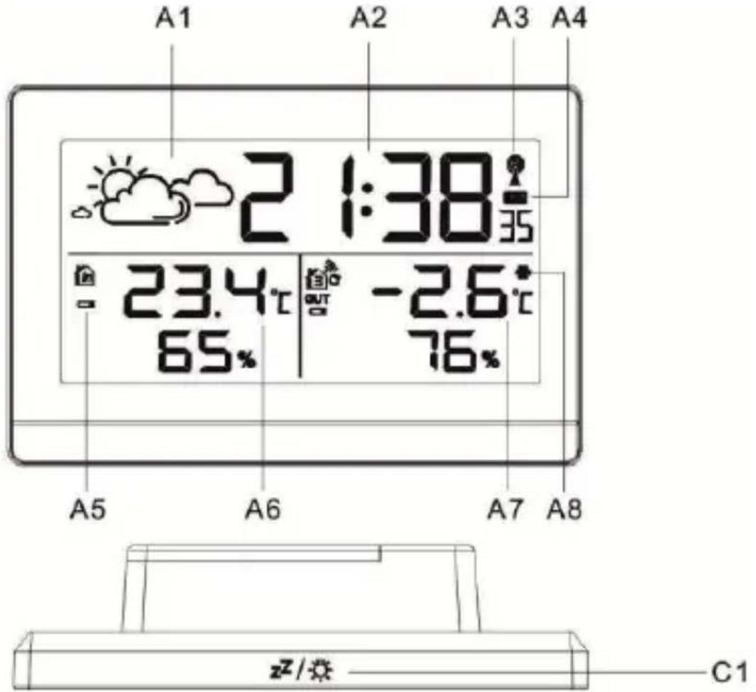 TECHNOLINE WS 9255 - Weather Station - 1
