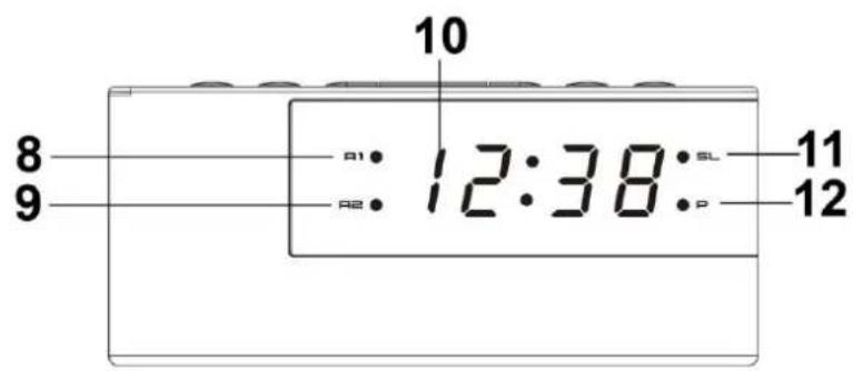 TECHNOLINE WT 488 - WT 488 LED DIGITAL FM CLOCK RADIO WITH DUAL ALARM - 2